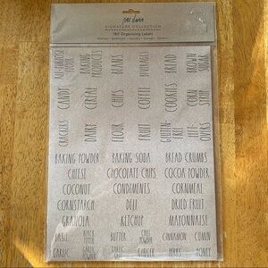 Rae Dunn 180 Organizing Labels Kitchen, Laundry, Garage, Bathroom, Generic NEW!!